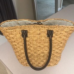 J.Crew Straw Bag